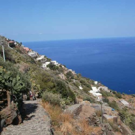 In Alicudi there are no cars. It is a pedestrian island